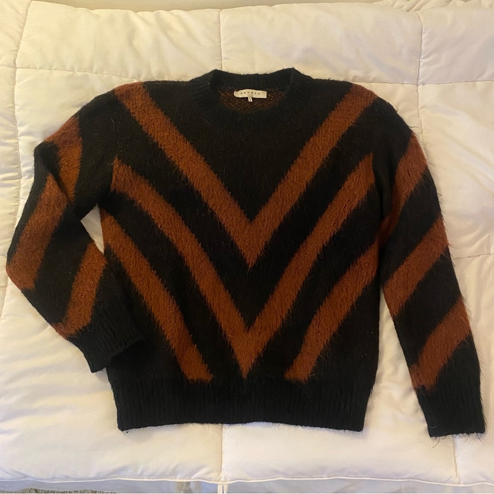 Sandro Chevron Sweater